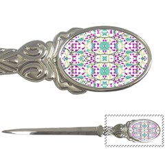 Colorful Modern Floral Baroque Pattern 7500 Letter Opener by dflcprints