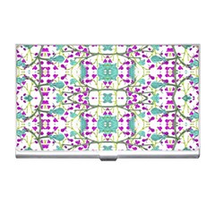 Colorful Modern Floral Baroque Pattern 7500 Business Card Holders by dflcprints