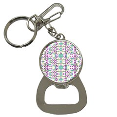 Colorful Modern Floral Baroque Pattern 7500 Bottle Opener Key Chains by dflcprints