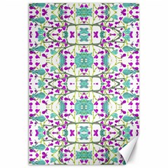 Colorful Modern Floral Baroque Pattern 7500 Canvas 12  X 18   by dflcprints