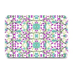 Colorful Modern Floral Baroque Pattern 7500 Plate Mats by dflcprints