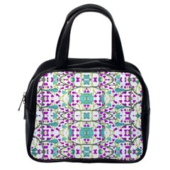 Colorful Modern Floral Baroque Pattern 7500 Classic Handbags (one Side) by dflcprints