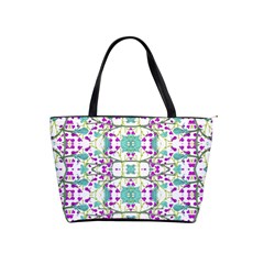 Colorful Modern Floral Baroque Pattern 7500 Shoulder Handbags by dflcprints