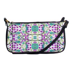 Colorful Modern Floral Baroque Pattern 7500 Shoulder Clutch Bags by dflcprints