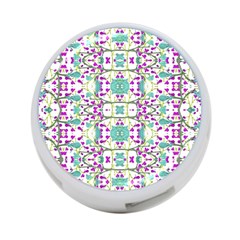 Colorful Modern Floral Baroque Pattern 7500 4-port Usb Hub (two Sides) by dflcprints