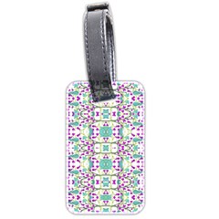 Colorful Modern Floral Baroque Pattern 7500 Luggage Tags (two Sides) by dflcprints