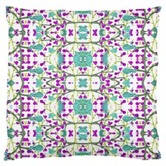 Colorful Modern Floral Baroque Pattern 7500 Large Cushion Case (one Side) by dflcprints