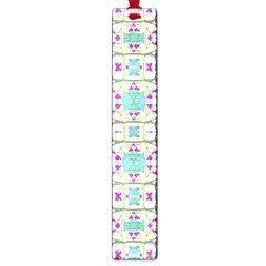 Colorful Modern Floral Baroque Pattern 7500 Large Book Marks by dflcprints