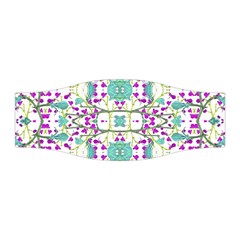 Colorful Modern Floral Baroque Pattern 7500 Stretchable Headband by dflcprints