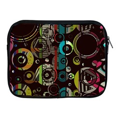 Circles Texture                                    Apple Ipad 2/3/4 Protective Soft Case by LalyLauraFLM