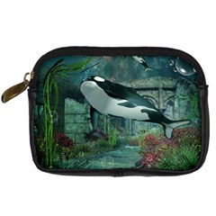 Wonderful Orca In Deep Underwater World Digital Camera Cases by FantasyWorld7