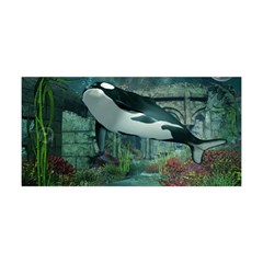 Wonderful Orca In Deep Underwater World Yoga Headband by FantasyWorld7