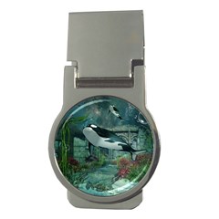 Wonderful Orca In Deep Underwater World Money Clips (round)  by FantasyWorld7