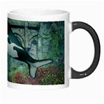 Wonderful Orca In Deep Underwater World Morph Mugs Right