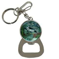 Wonderful Orca In Deep Underwater World Bottle Opener Key Chains by FantasyWorld7