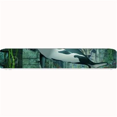 Wonderful Orca In Deep Underwater World Small Bar Mats by FantasyWorld7