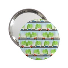 Cars And Trees Pattern 2 25  Handbag Mirrors by linceazul