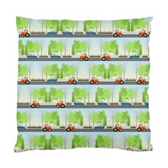 Cars And Trees Pattern Standard Cushion Case (one Side) by linceazul