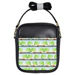 Cars And Trees Pattern Girls Sling Bags Front