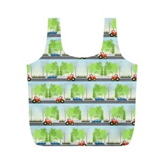 Cars And Trees Pattern Full Print Recycle Bags (m)  by linceazul