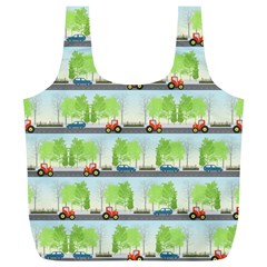 Cars And Trees Pattern Full Print Recycle Bags (l)  by linceazul