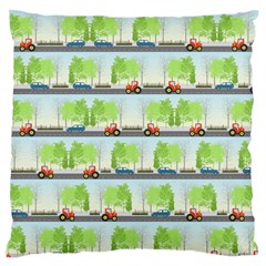 Cars And Trees Pattern Standard Flano Cushion Case (two Sides) by linceazul