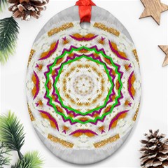 Fauna In Bohemian Midsummer Style Ornament (oval) by pepitasart