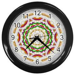 Fauna In Bohemian Midsummer Style Wall Clock (black) by pepitasart