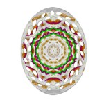 Fauna In Bohemian Midsummer Style Oval Filigree Ornament (Two Sides) Front