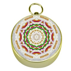 Fauna In Bohemian Midsummer Style Gold Compasses