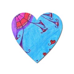 Hearts And Blue Heart Magnet by snowwhitegirl