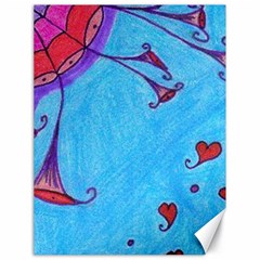 Hearts And Blue Canvas 18  X 24   by snowwhitegirl