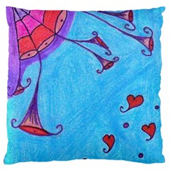 Hearts And Blue Standard Flano Cushion Case (two Sides) by snowwhitegirl