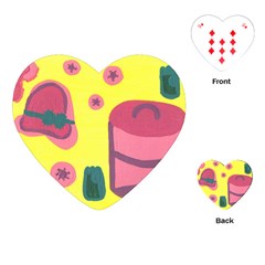 Candy Pink Hat Playing Cards (heart)  by snowwhitegirl