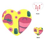 Candy Pink Hat Playing Cards (Heart)  Front