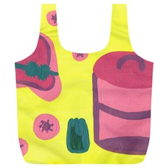 Candy Pink Hat Full Print Recycle Bags (l)  by snowwhitegirl