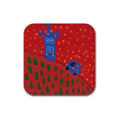 Almost Home Rubber Coaster (square)  by snowwhitegirl