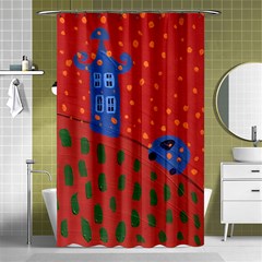 Almost Home Shower Curtain 48  X 72  (small)  by snowwhitegirl