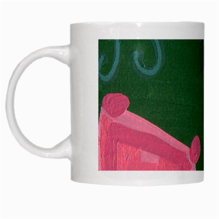 Pink Guitar White Mugs