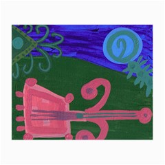 Pink Guitar Small Glasses Cloth (2-side) by snowwhitegirl