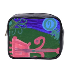 Pink Guitar Mini Toiletries Bag 2-side by snowwhitegirl