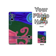 Pink Guitar Playing Cards 54 (mini)  by snowwhitegirl