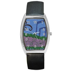 Purple Shoe Barrel Style Metal Watch by snowwhitegirl