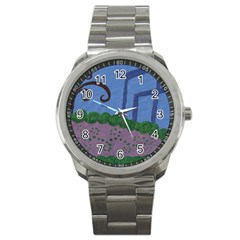 Purple Shoe Sport Metal Watch by snowwhitegirl