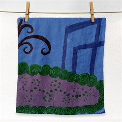 Purple Shoe Face Towel by snowwhitegirl