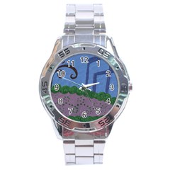 Purple Shoe Stainless Steel Analogue Watch by snowwhitegirl