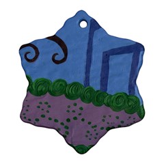 Purple Shoe Ornament (snowflake)