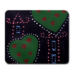 Christmas Hearts Large Mousepads