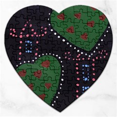 Christmas Hearts Jigsaw Puzzle (Heart)