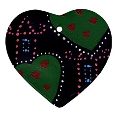 Christmas Hearts Heart Ornament (Two Sides)